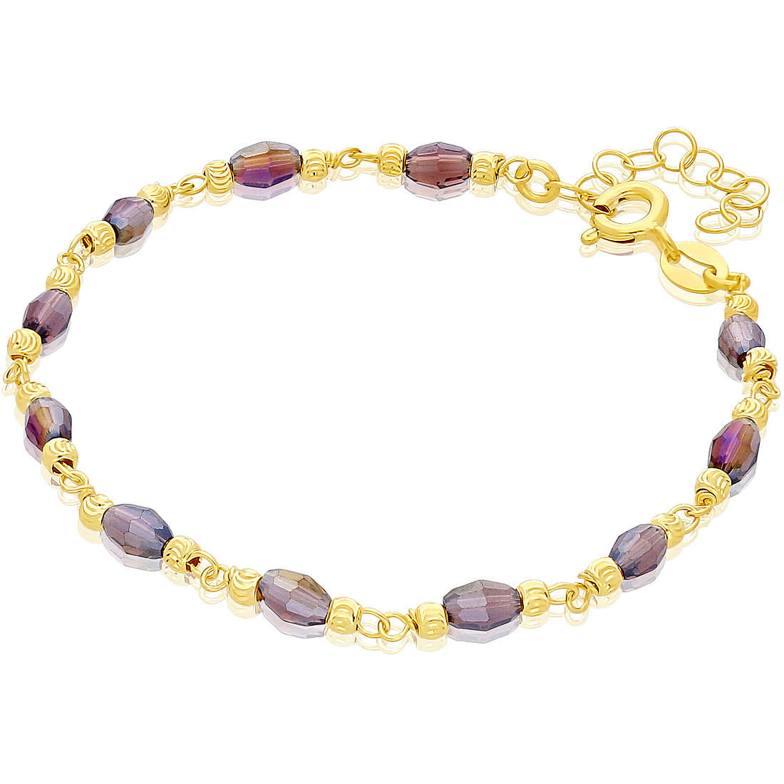 bracelet woman With Beads 925 Silver jewel GioiaPura GYBARW0980-GRE
