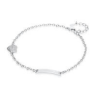bracelet woman With Plate 925 Silver jewel GioiaPura GYBARZ0356-SW