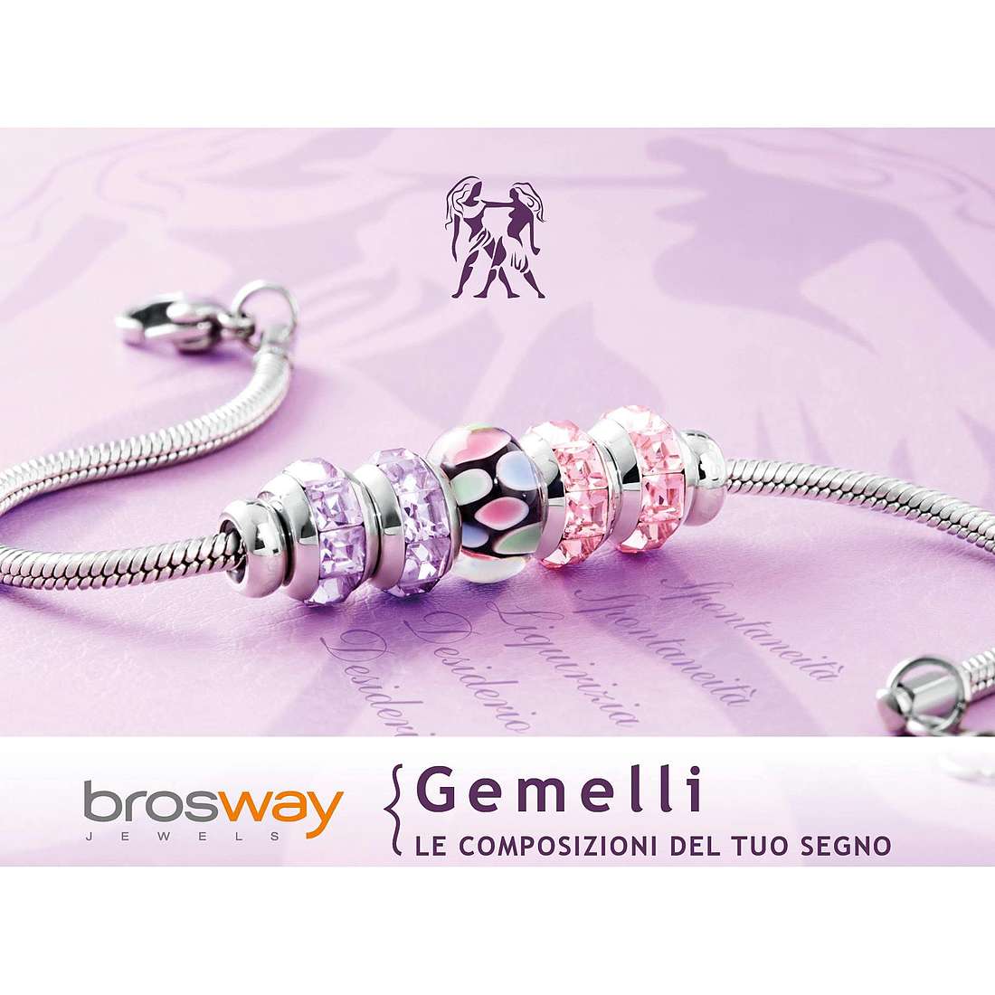 bracelet woman zodiac sign Gemini Brosway jewel Tres Jolie Mini BTJMZ03