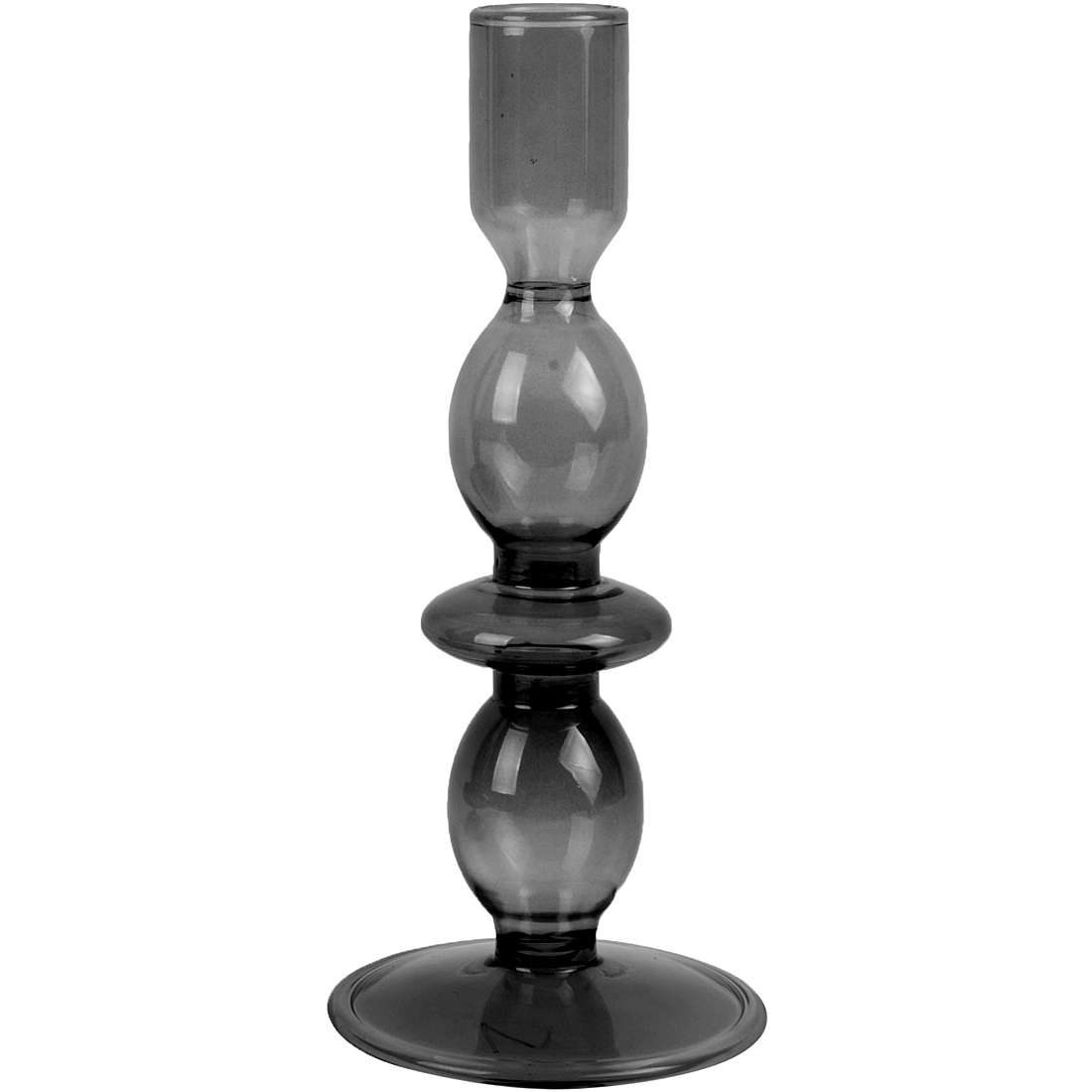 candle holders Present Time Glass Art PT3637BK
