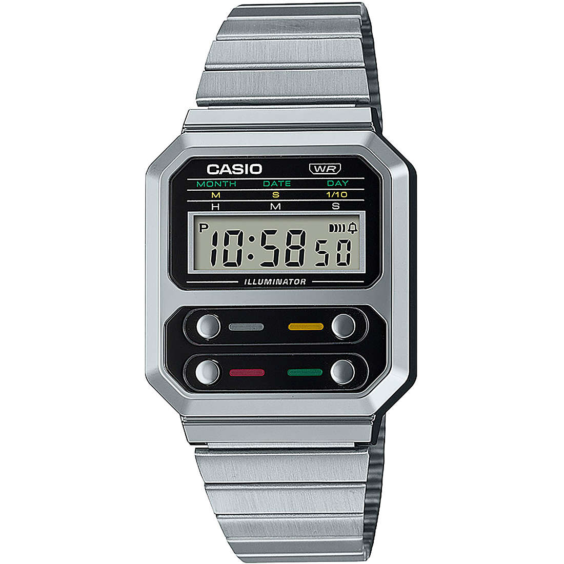 Casio Vintage Grey watch unisex A100WE-1AEF