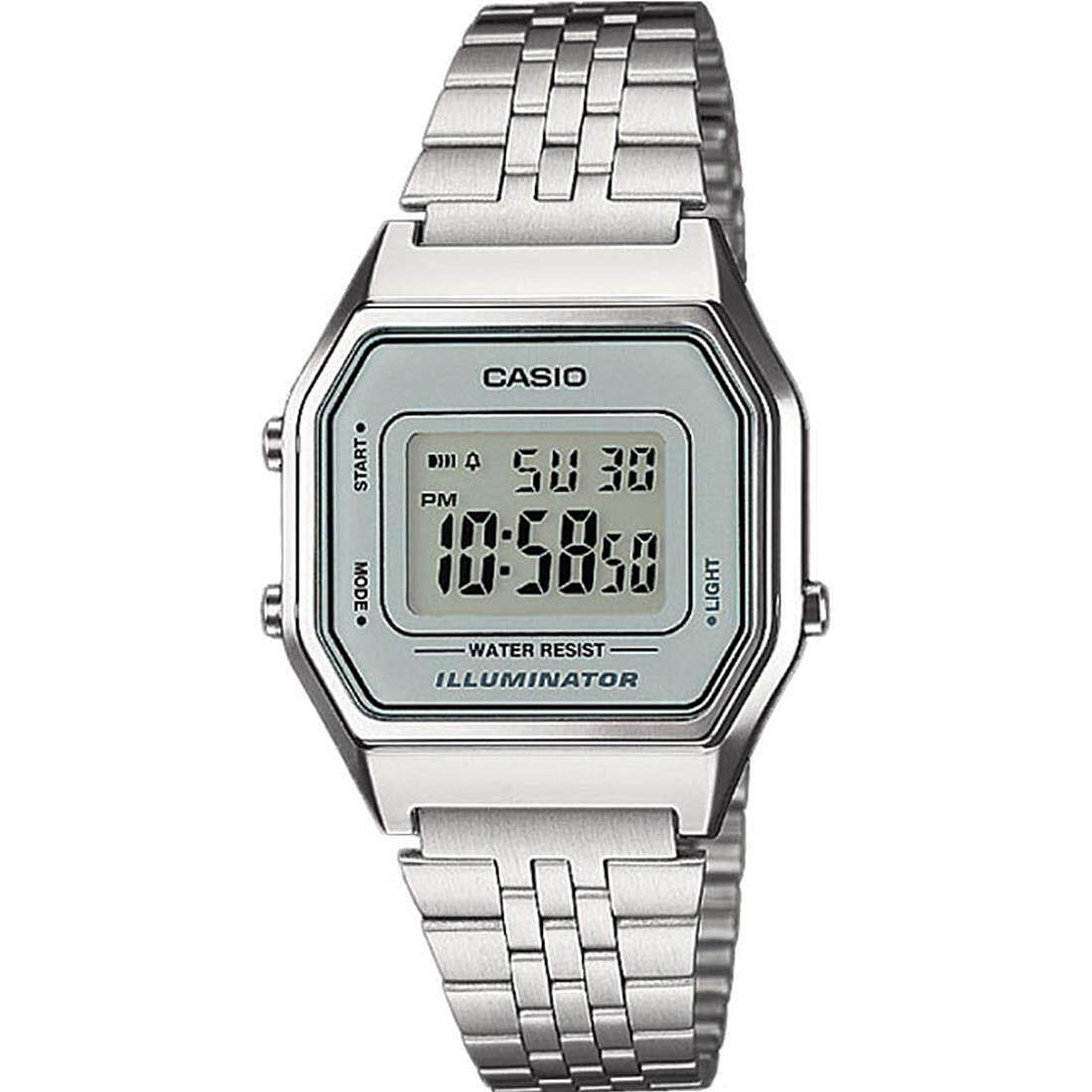 Casio Vintage Silvery/Steel watch unisex LA680WEA-7EF