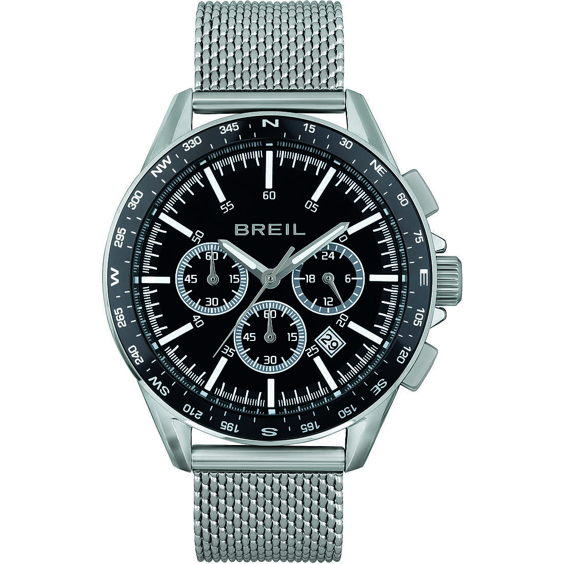 chronograph watch Aluminium Black dial man TW1891