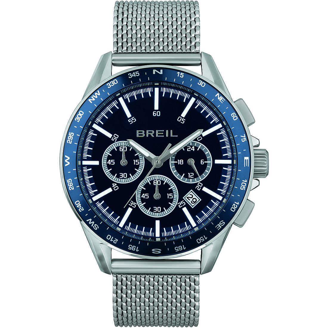 chronograph watch Aluminium Blue dial man TW1890