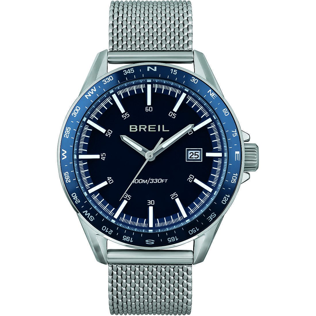 chronograph watch Aluminium Blue dial man TW1893