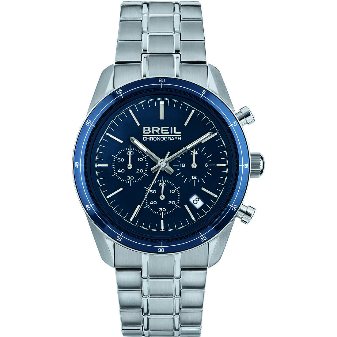 chronograph watch Aluminium Blue dial man TW1898