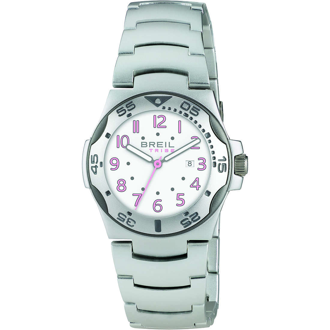 chronograph watch Aluminium White dial woman Ice EW0579