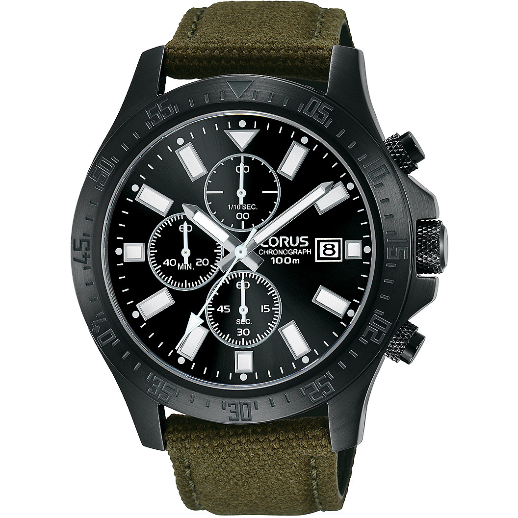 chronograph watch Steel Black dial man Sports RM301EX9