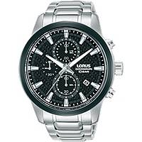 chronograph watch Steel Black dial man Sports RM325HX9