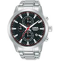 chronograph watch Steel Black dial man Sports RM327HX9