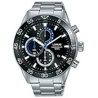 chronograph watch Steel Black dial man Sports RM335FX9