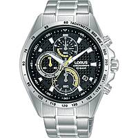 chronograph watch Steel Black dial man Sports RM351HX9
