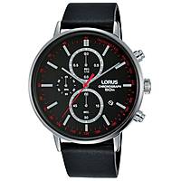 chronograph watch Steel Black dial man Urban RM365FX9