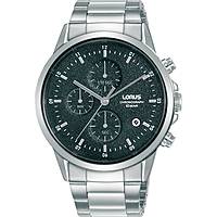 chronograph watch Steel Black dial man Urban RM365HX9