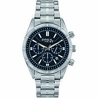 chronograph watch Steel Blue dial man EW0525
