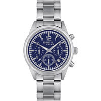 chronograph watch Steel Blue dial man EW0567