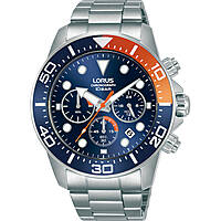 chronograph watch Steel Blue dial man Sport RT345JX9