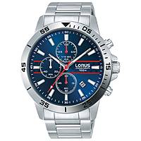 chronograph watch Steel Blue dial man Sports RM309FX9