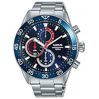 chronograph watch Steel Blue dial man Sports RM337FX9