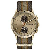 chronograph watch Steel Gold dial man Navy NV018