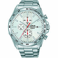 chronograph watch Steel White dial man RM343GX9