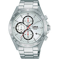 chronograph watch Steel White dial man Sport RM369GX9