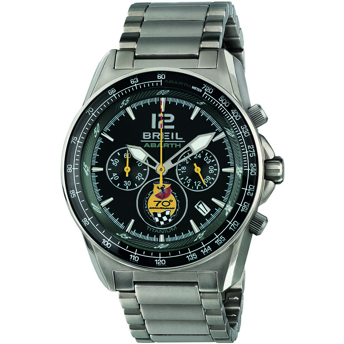 chronograph watch Titanium Black dial man Abarth TW1831