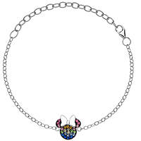 Disney Mickey Mouse bracelet child Bracelet with 925 Silver Charms/Beads jewel BS00025SRML-55.CS