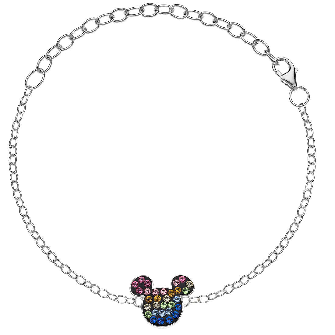 Disney Mickey Mouse bracelet child Bracelet with 925 Silver Charms/Beads jewel BS00025SRML