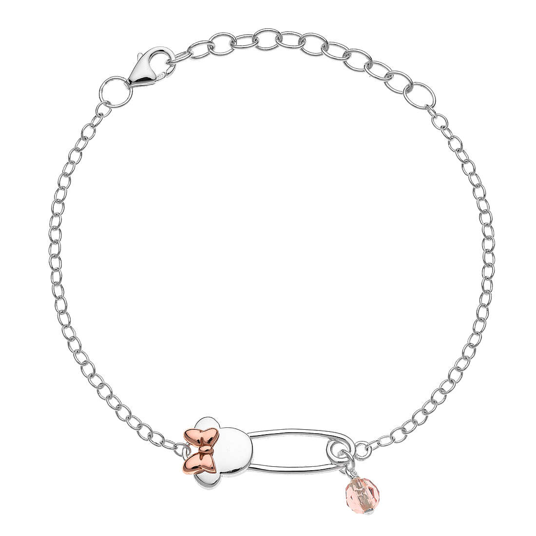 Disney Mickey Mouse bracelet child Bracelet with 925 Silver Charms/Beads jewel BS00036TRPL-55.CS
