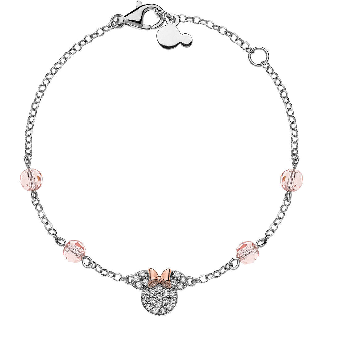 Disney Mickey Mouse bracelet child Bracelet with 925 Silver Charms/Beads jewel BS0010TZWL-55