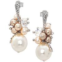 ear-rings jewel 925 Silver woman jewel Pearls, Crystals ROR014P
