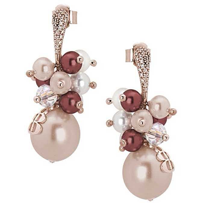 ear-rings jewel 925 Silver woman jewel Pearls, Crystals ROR014R