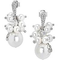 ear-rings jewel 925 Silver woman jewel Pearls, Crystals ROR014W