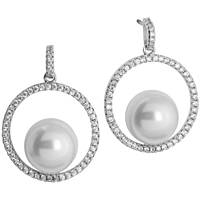 ear-rings jewel 925 Silver woman jewel Pearls, Zircons, Crystals OR669