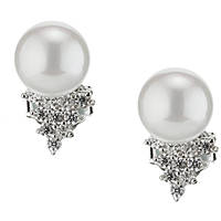 ear-rings jewel 925 Silver woman jewel Pearls, Zircons J6286