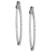 ear-rings jewel 925 Silver woman jewel Zircons J6520