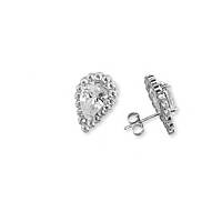 ear-rings jewel 925 Silver woman jewel Zircons J6991