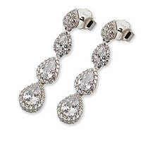 ear-rings jewel 925 Silver woman jewel Zircons J7132