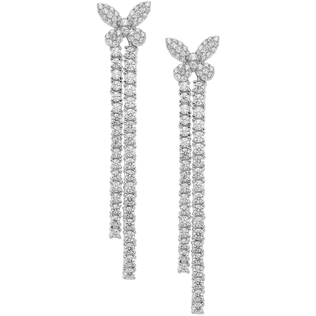 ear-rings jewel 925 Silver woman jewel Zircons ORA 133
