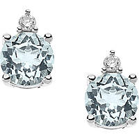 ear-rings jewel Gold woman jewel Diamond, Aquamarine ORB 879