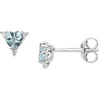 ear-rings jewel Gold woman jewel Diamond, Aquamarine ORQ 258