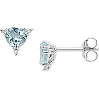 ear-rings jewel Gold woman jewel Diamond, Aquamarine ORQ 259