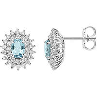 ear-rings jewel Gold woman jewel Diamond, Aquamarine ORQ 260