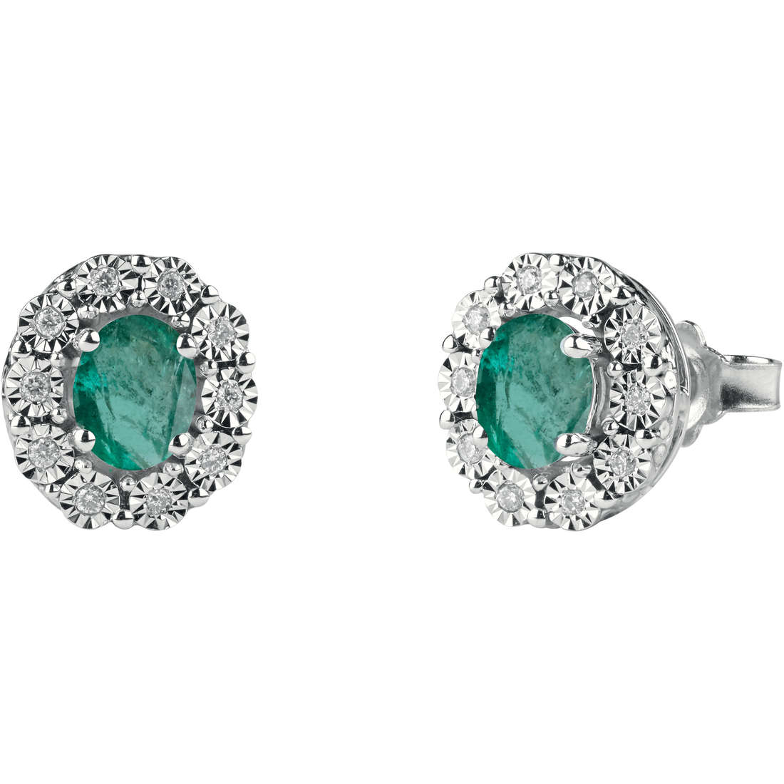 ear-rings jewel Gold woman jewel Diamond, Emerald 20073988
