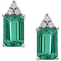 ear-rings jewel Gold woman jewel Diamond, Emerald ORB 909