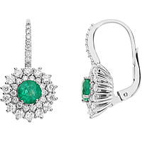 ear-rings jewel Gold woman jewel Diamond, Emerald ORB 947