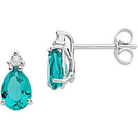ear-rings jewel Gold woman jewel Diamond, Emerald ORB 984