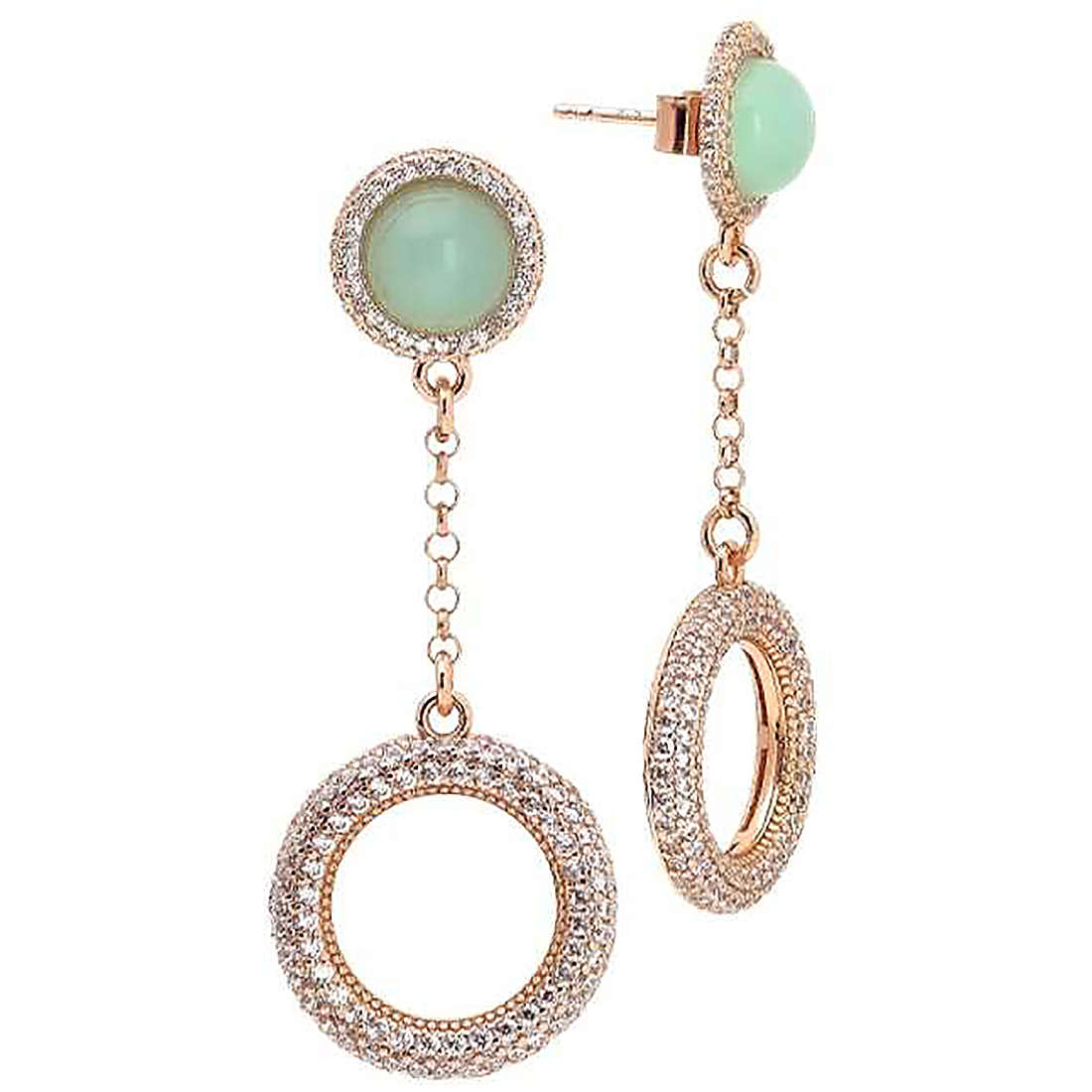 ear-rings jewel Jewellery woman jewel Zircons, Crystals XOR488RS