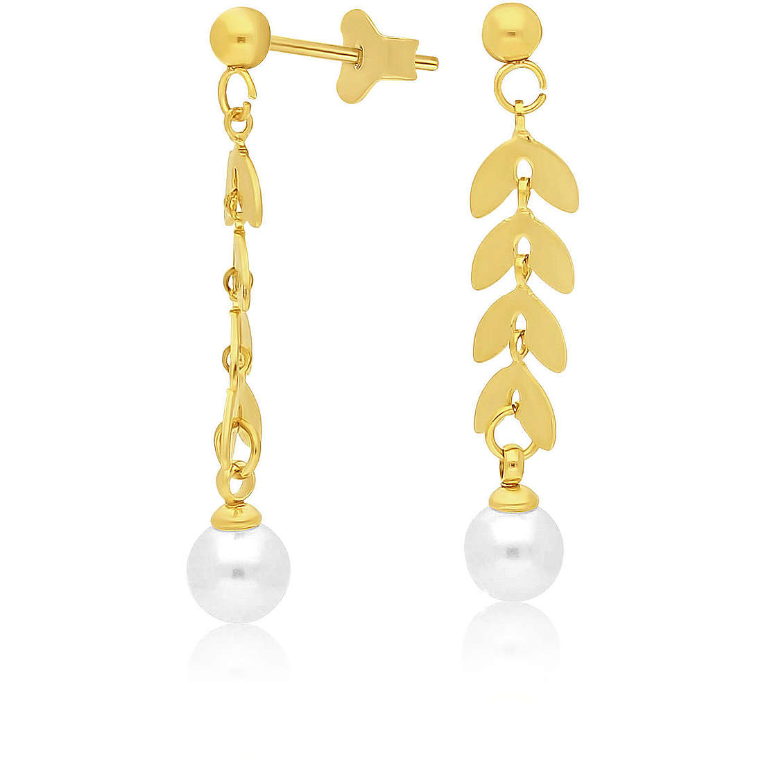 ear-rings jewel Steel woman jewel Pearls AC-O006G